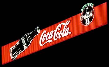 Coca-Cola - Skilt på Banegårdspladsen i Århus